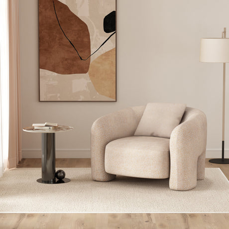 Sylvia Accent Chair in Gold Dust by Manhattan Comfort at Eve Furniture