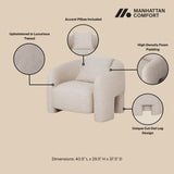 Sylvia Accent Chair in Gold Dust by Manhattan Comfort at Eve Furniture