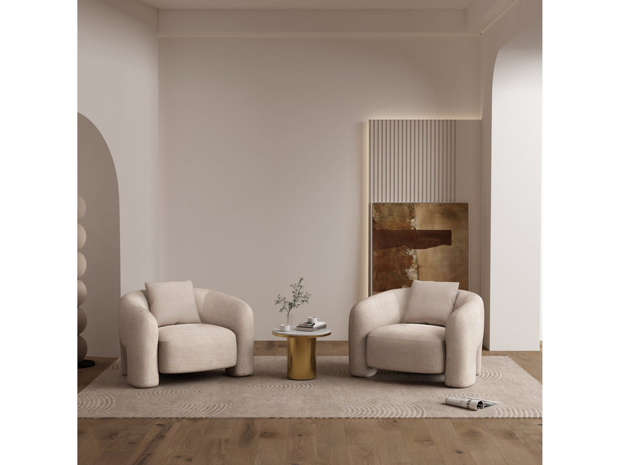 Sylvia Accent Chair in Gold Dust (set of 2) by Manhattan Comfort at Eve Furniture