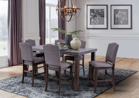 Sylvia Gray Dining Room Set by Cosmos Furniture at Eve Furniture