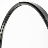 Sylvia II Oval Black Metal Frame Mirror by Mercana at Eve Furniture