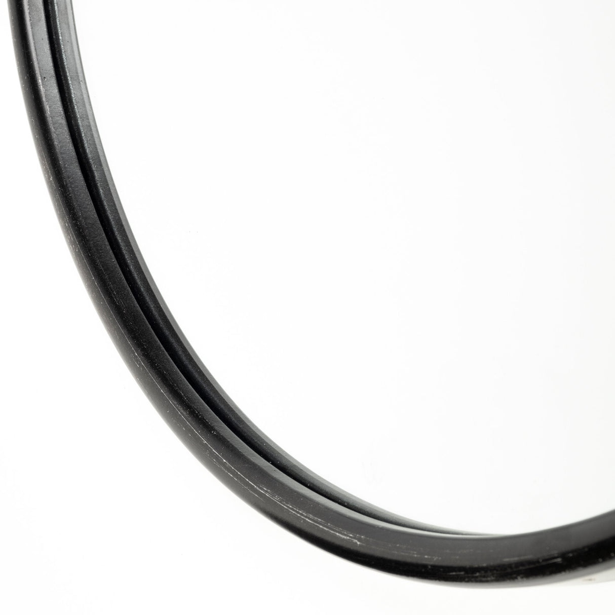 Sylvia II Oval Black Metal Frame Mirror by Mercana at Eve Furniture