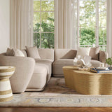 Sylvie Cream Boucle 3-Piece Sectional by TOV Furniture at Eve Furniture
