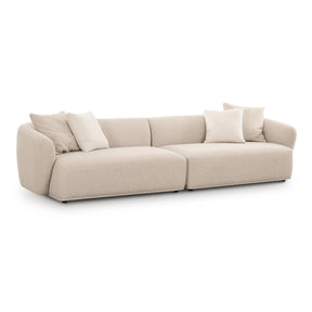Sylvie Cream Boucle 4-Seater Sofa by TOV Furniture at Eve Furniture
