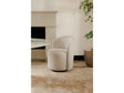 Sylvie Cream Outdoor Swivel Dining Chair