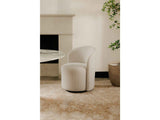 Sylvie Cream Outdoor Swivel Dining Chair