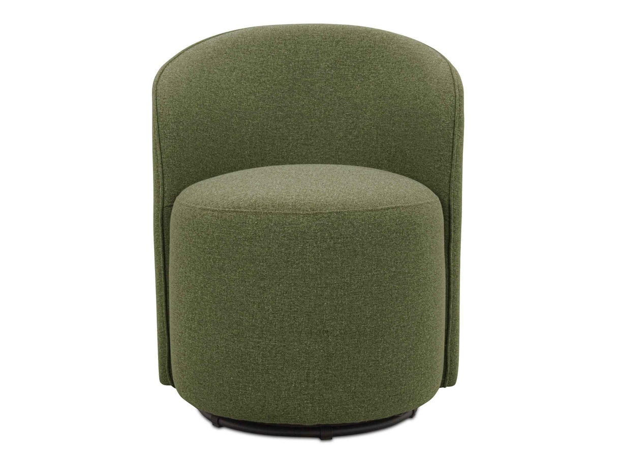 Sylvie Green Outdoor Swivel Dining Chair