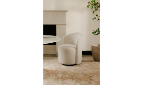 Sylvie Outdoor Swivel Dining Chair Cream by Moe's Home at Eve Furniture