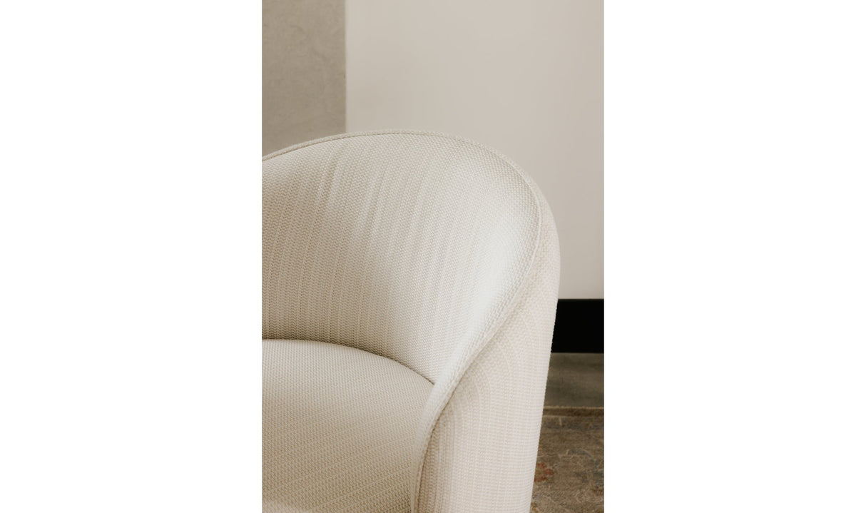 Sylvie Outdoor Swivel Dining Chair Cream by Moe's Home at Eve Furniture