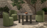 Sylvie Outdoor Swivel Dining Chair Green by Moe's Home at Eve Furniture
