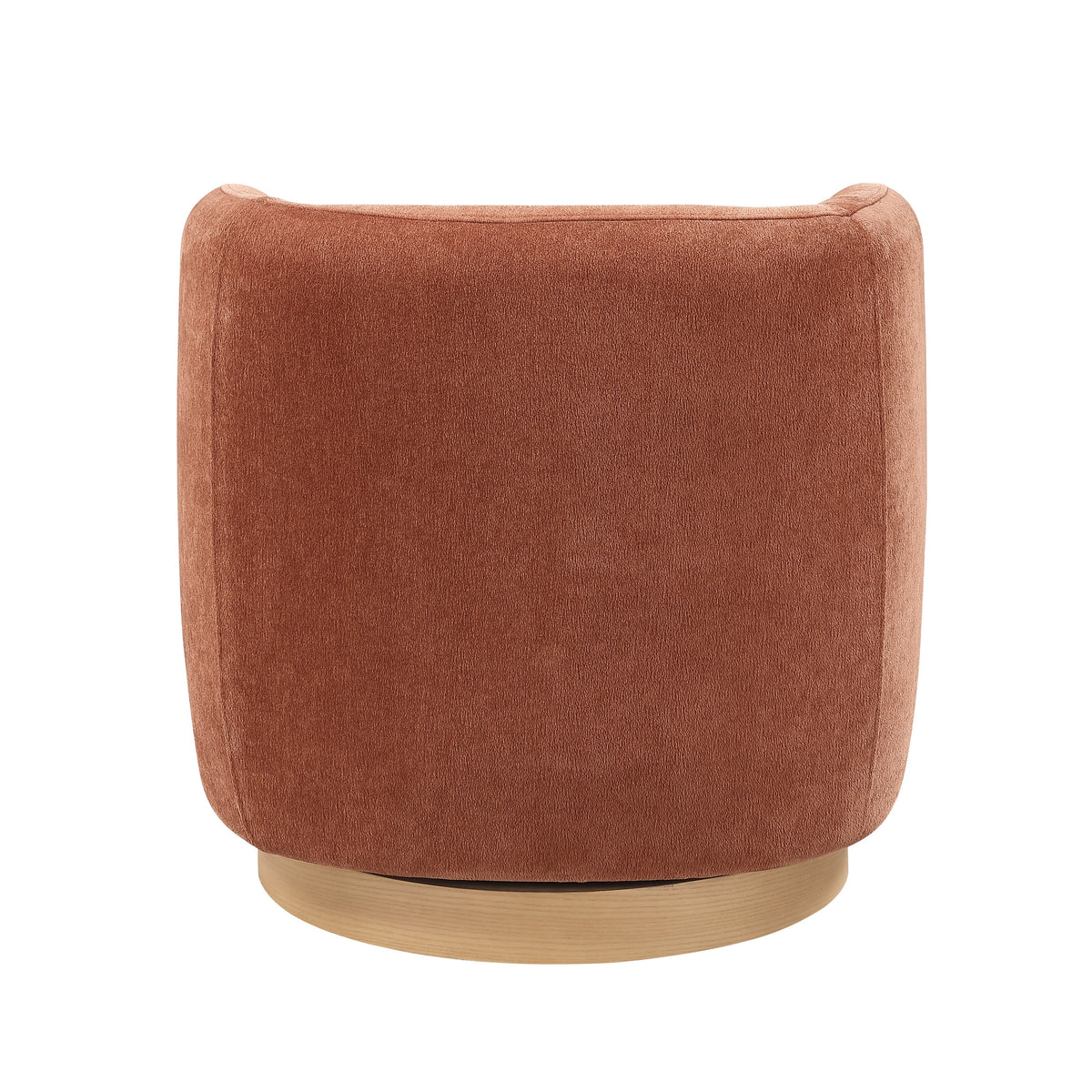 Synova Brown Chenille Swivel Chair by Homelegance at Eve Furniture