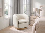 Synova Taupe Chenille Swivel Chair by Homelegance at Eve Furniture