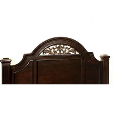 Syracuse Dark Walnut 4-Piece Queen Bedroom Set by Furniture of America at Eve Furniture