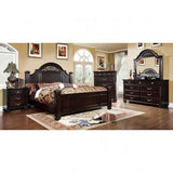 Syracuse Dark Walnut 4-Piece Queen Bedroom Set by Furniture of America at Eve Furniture