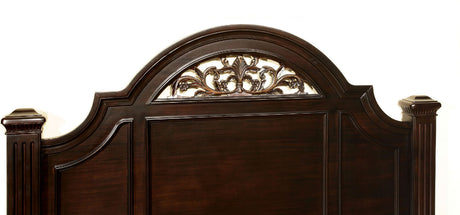 Syracuse Dark Walnut 5-Piece Queen Bedroom Set by Furniture of America at Eve Furniture