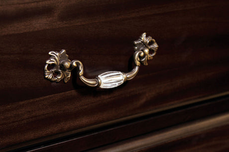 Syracuse Dark Walnut 5-Piece Queen Bedroom Set by Furniture of America at Eve Furniture