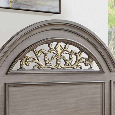 Syracuse Gray 4-Piece Queen Bedroom Set by Furniture of America at Eve Furniture