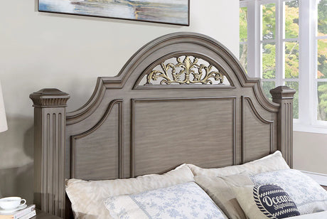 Syracuse Gray King Bed by Furniture of America at Eve Furniture