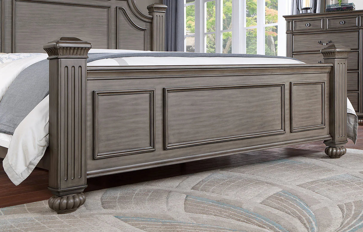 Syracuse Gray King Bed by Furniture of America at Eve Furniture