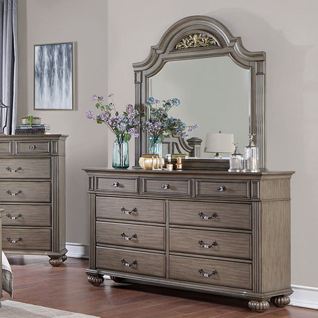 Syracuse Gray Mirror by Furniture of America at Eve Furniture