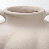 Syros Twisted Tall Cream Ceramic Urn Vase by Mercana at Eve Furniture
