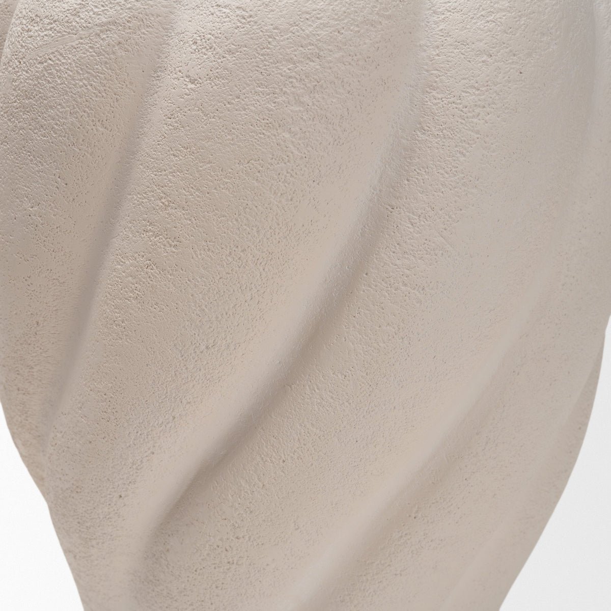 Syros Twisted Tall Cream Ceramic Urn Vase by Mercana at Eve Furniture