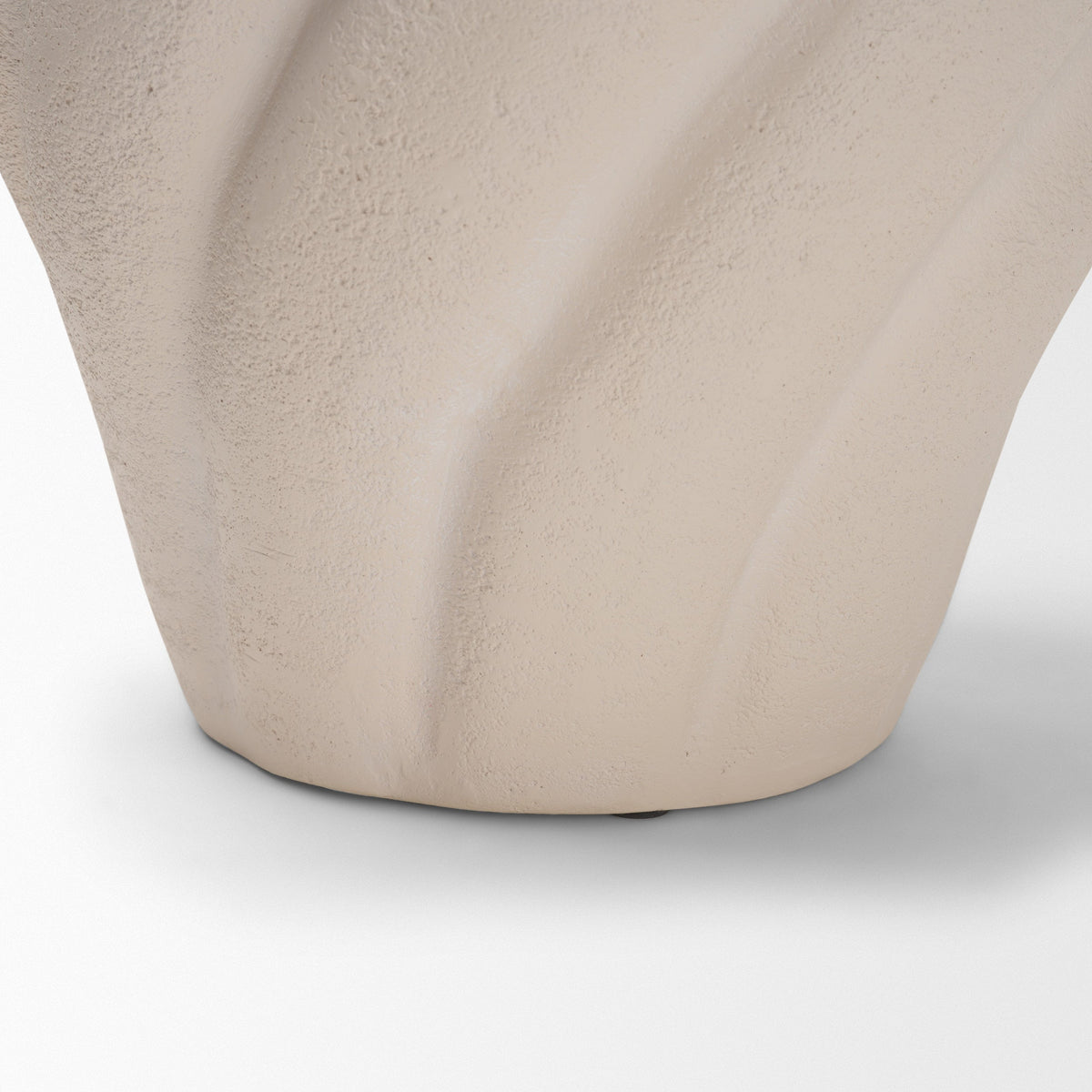 Syros Twisted Tall Cream Ceramic Urn Vase by Mercana at Eve Furniture