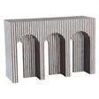 Taara 48" Arched Console Table in Brown and White Bone Inlay by Home Trends & Design at Eve Furniture