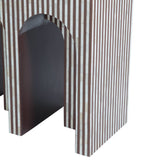Taara 48" Arched Console Table in Brown and White Bone Inlay by Home Trends & Design at Eve Furniture
