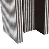 Taara 48" Arched Console Table in Brown and White Bone Inlay by Home Trends & Design at Eve Furniture