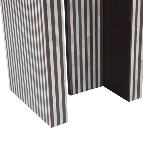 Taara 48" Arched Console Table in Brown and White Bone Inlay by Home Trends & Design at Eve Furniture