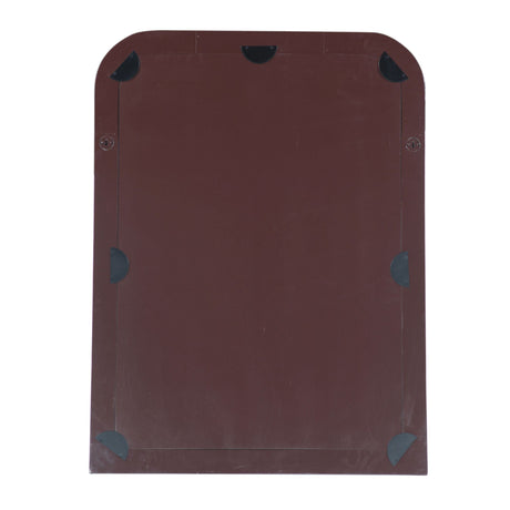 Taara 48" Mirror Frame in Brown and White Striped Pattern by Home Trends & Design at Eve Furniture