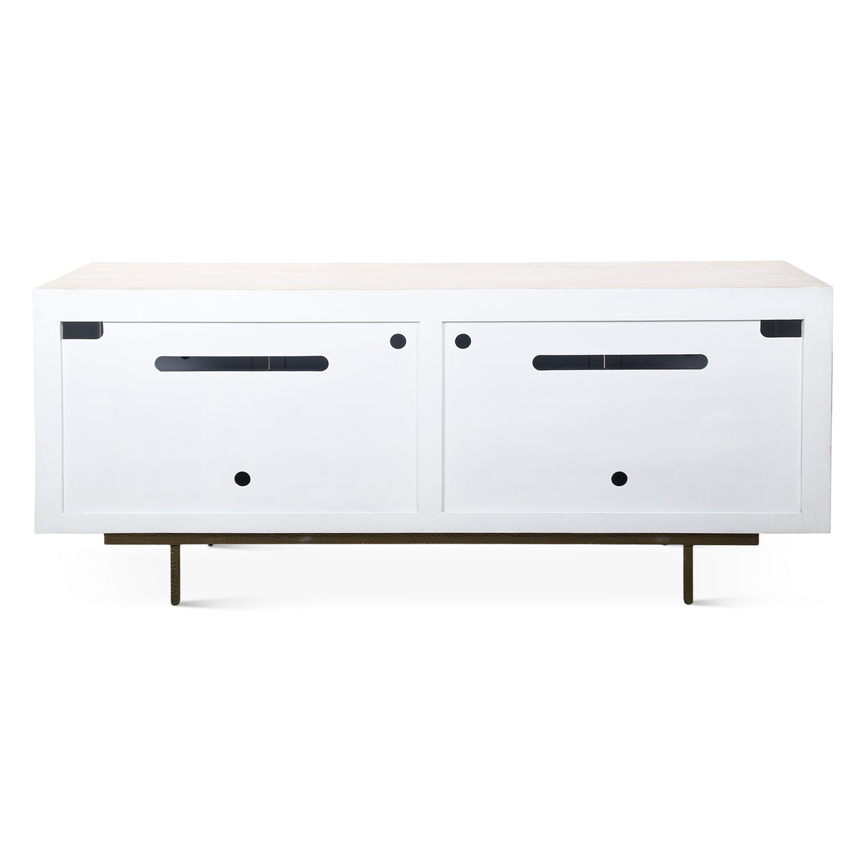 Taara 72" Sideboard with Horn and Wood Inlay on Metal Base by Home Trends & Design at Eve Furniture