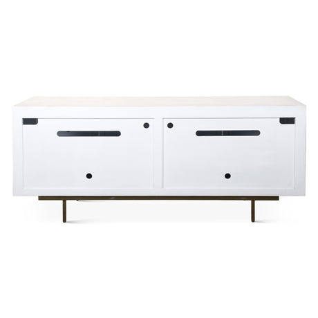 Taara 72" Sideboard with Horn and Wood Inlay on Metal Base by Home Trends & Design at Eve Furniture