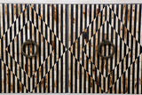 Taara 72" Sideboard with Horn and Wood Inlay on Metal Base by Home Trends & Design at Eve Furniture