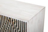 Taara 72" Sideboard with Horn and Wood Inlay on Metal Base by Home Trends & Design at Eve Furniture
