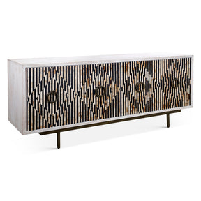 Taara 72" Sideboard with Horn and Wood Inlay on Metal Base by Home Trends & Design at Eve Furniture