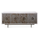 Taara 72" Sideboard with Horn and Wood Inlay on Metal Base by Home Trends & Design at Eve Furniture