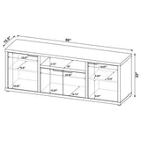 Tabby Mango 3-piece Entertainment Center With 60" TV Stand by Coaster at Eve Furniture