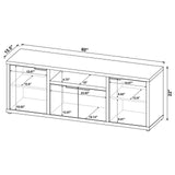 Tabby Mango 3-piece Entertainment Center With 60" TV Stand by Coaster at Eve Furniture