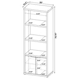Tabby Mango 3-Shelf Engineered Wood Media Tower by Coaster at Eve Furniture