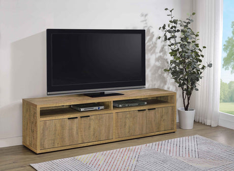 Tabby Mango 79-inch 4-door Engineered Wood TV Stand Media Console by Coaster at Eve Furniture