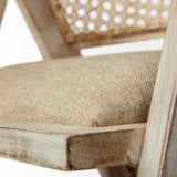 Tabitha I Blonde Wooden Frame 100% Polyester Seat Dining Chair by Mercana at Eve Furniture