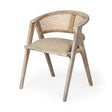 Tabitha I Blonde Wooden Frame 100% Polyester Seat Dining Chair by Mercana at Eve Furniture
