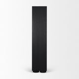 Tabor Natural Wood w/ Black Oak Frame Bookcase by Mercana at Eve Furniture