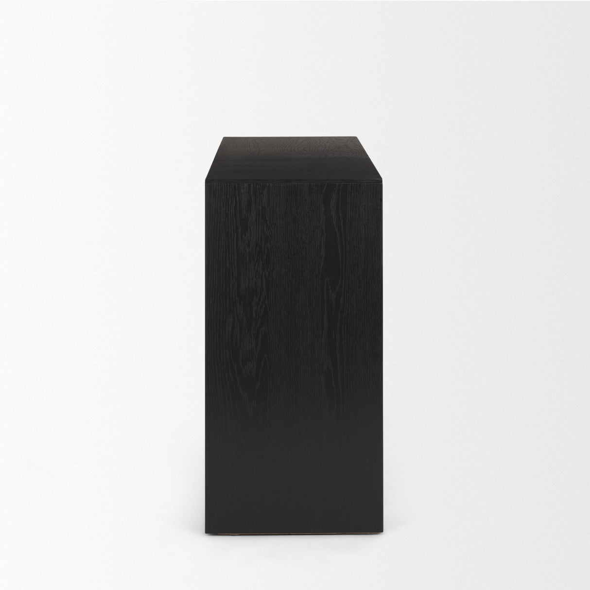 Tabor Natural Wood w/ Black Oak Waterfall Console Table by Mercana at Eve Furniture