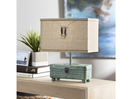 Tackle Box Green Table Lamp (Set of 2) by Crestview at Eve Furniture