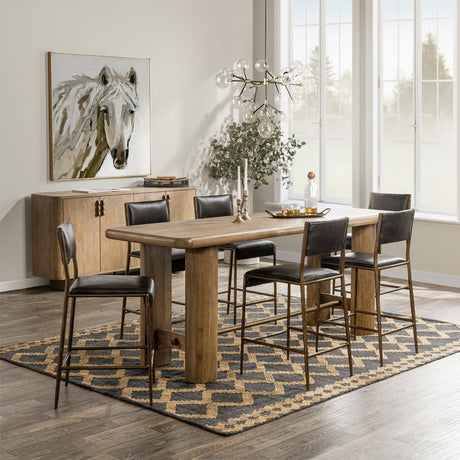 Tacoma Tawny Brown 92 Rectangle Counter Table by Classic Home at Eve Furniture