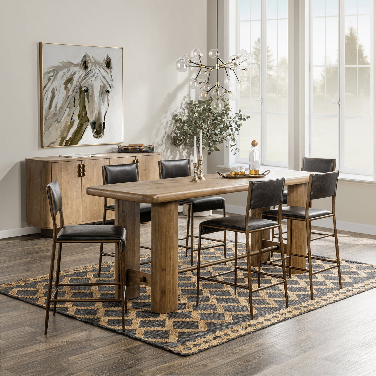Tacoma Counter Table - Tawny Brown by Classic Home at Eve Furniture