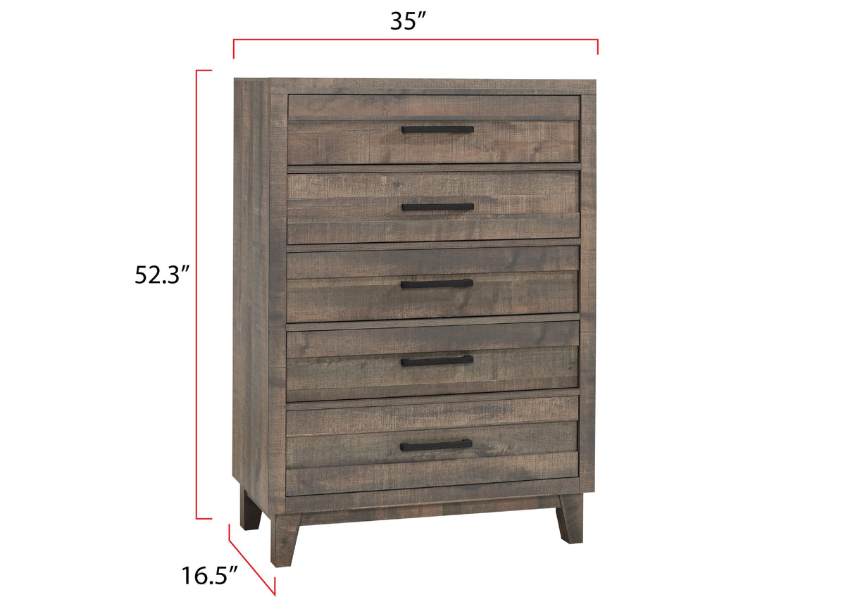 Tacoma Rustic Brown Chest by Crown Mark at Eve Furniture